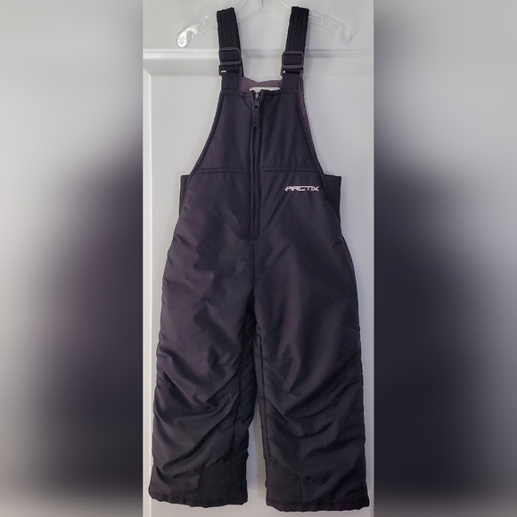 Arctix Toddler Black Snow Bib Overalls Winter Insulated Waterproof - Size 3T GUC - Picture 1 of 11